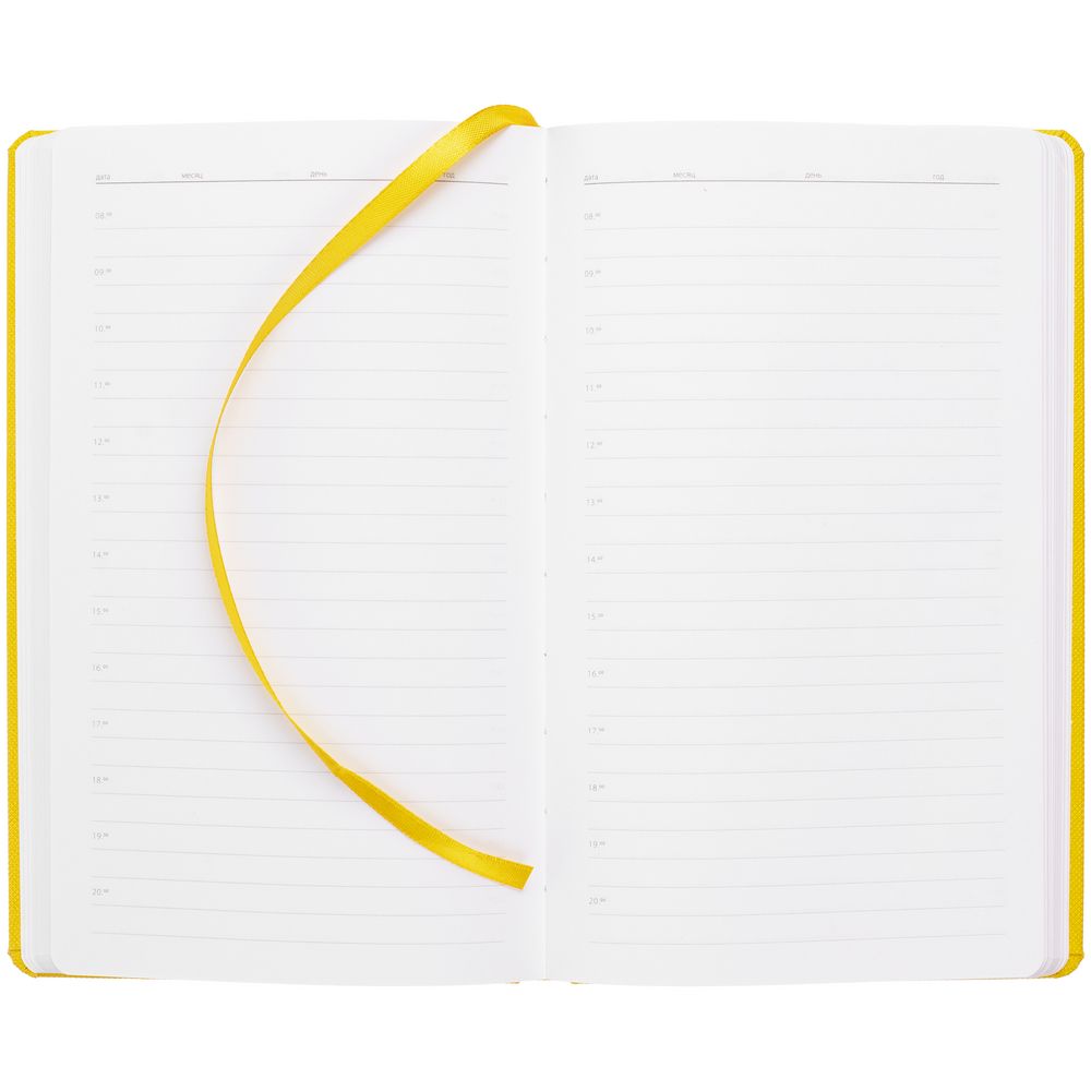 Ежедневник Grade, недатированный, желтый-3