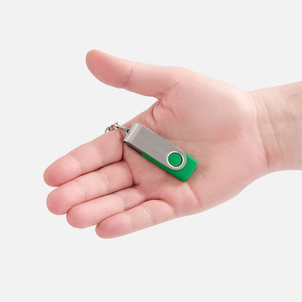 Флешка Twist, зеленая, 8 Гб-2
