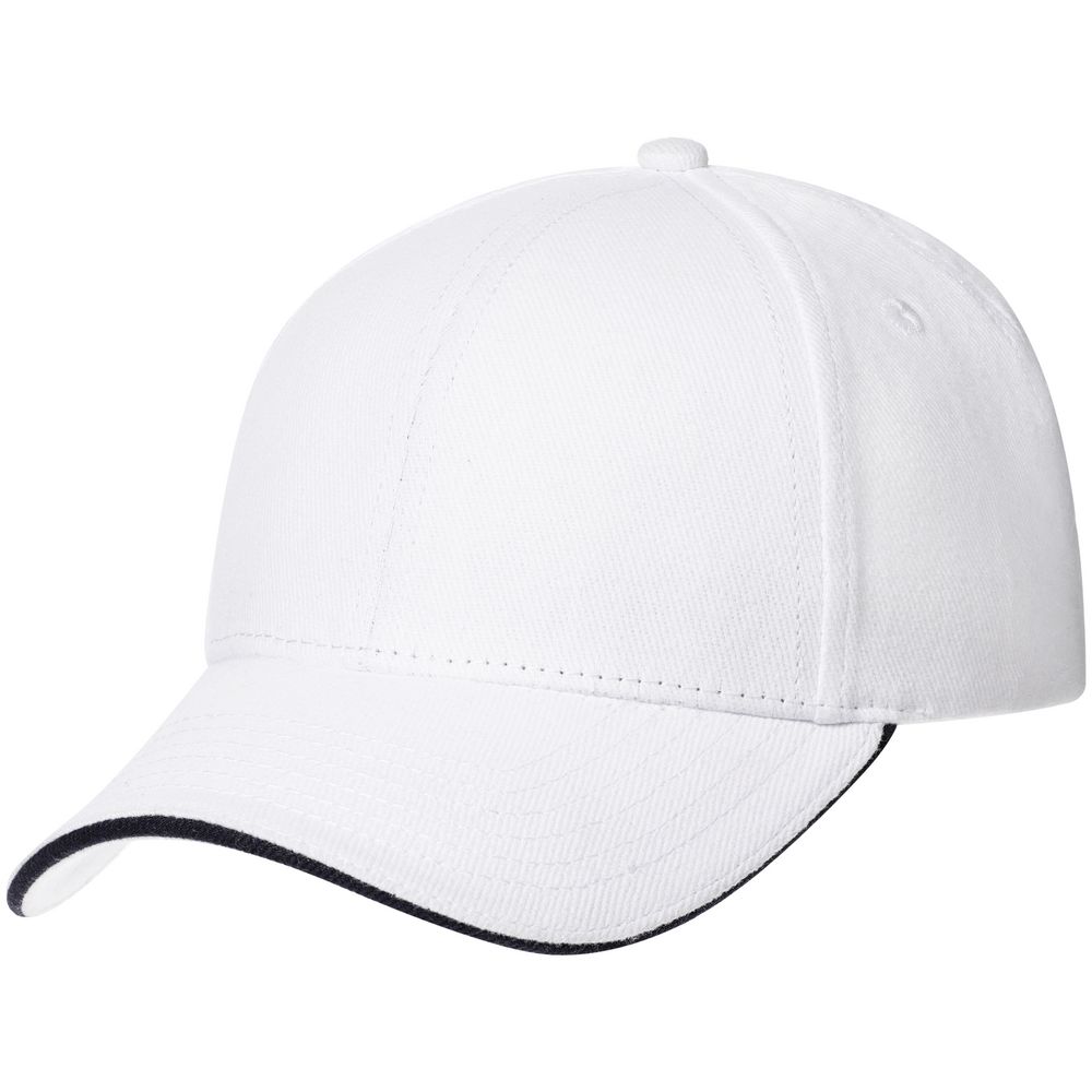 Бейсболка Spiker, белая с темно-синим-0