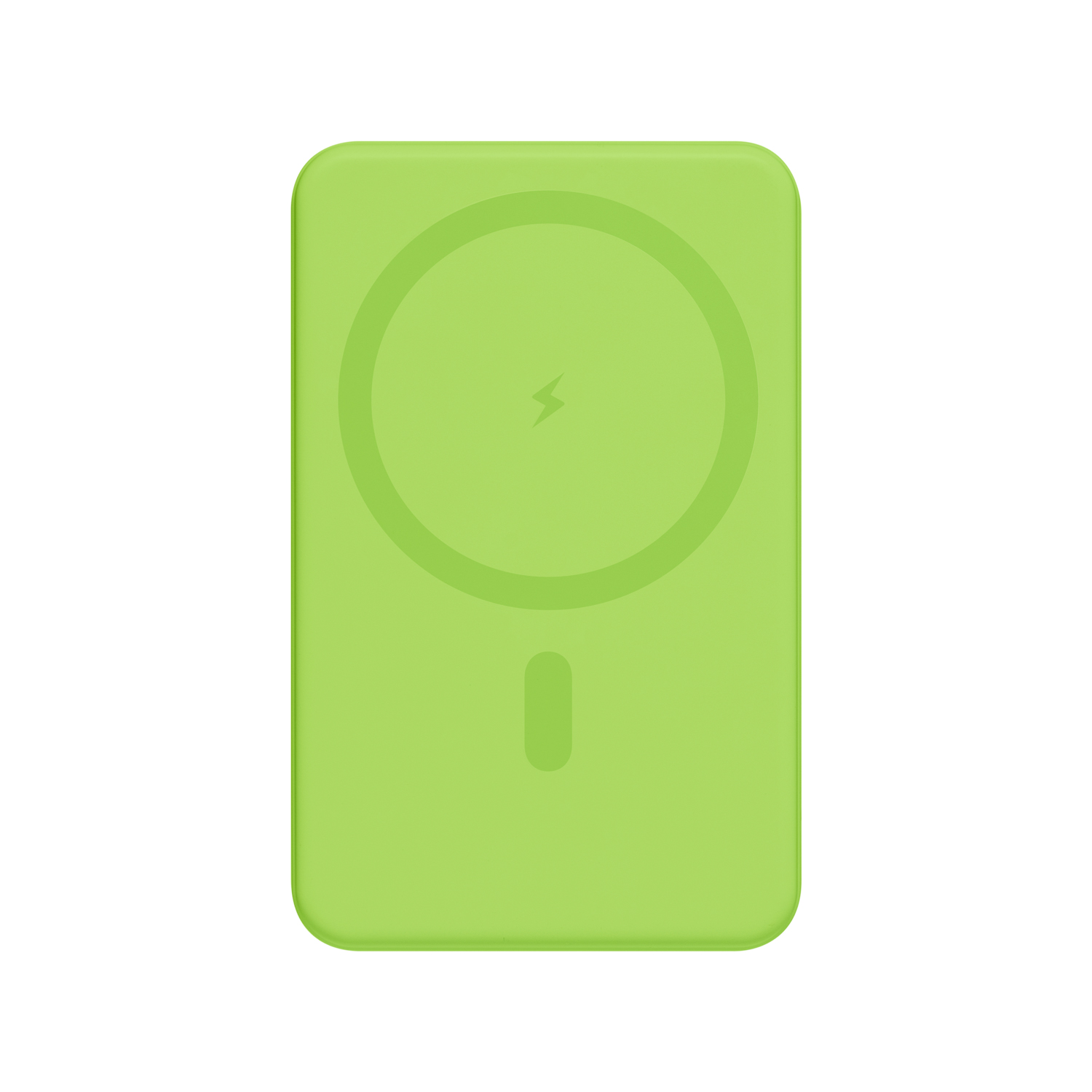 Внешний аккумулятор Ларго PD (Largo PD) 5000mAh с функцией беспроводной зарядки 15W, салатовый-2