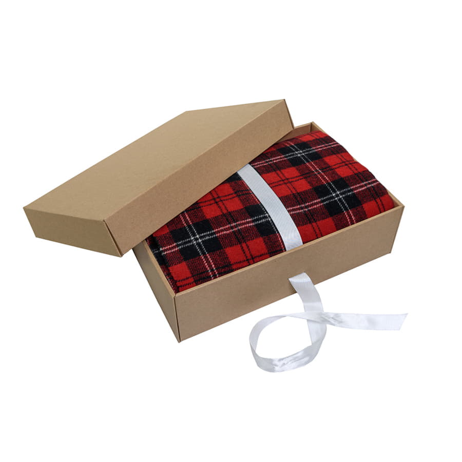 Плед  "FINE WOOL", ярко-красный-1