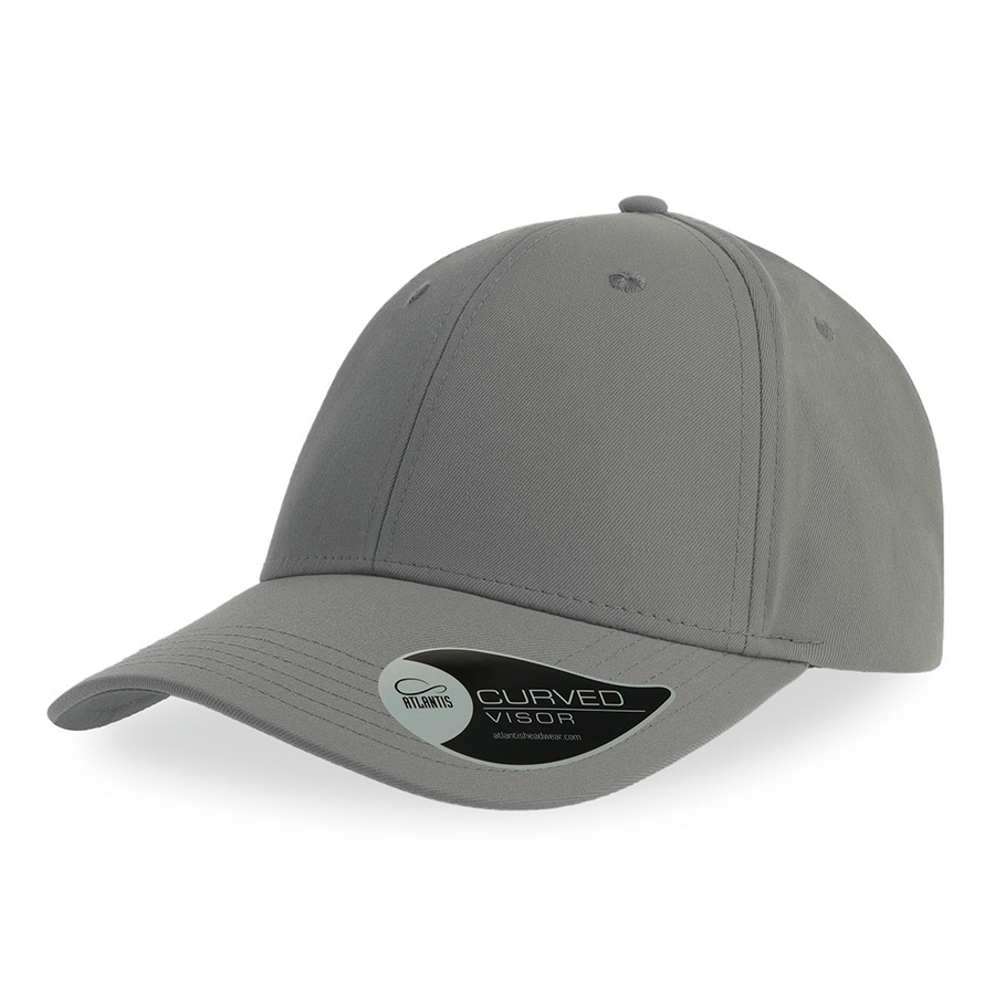 Бейсболка BOLT, 6 клиньев, пластиковая застежка, темно-серый-0