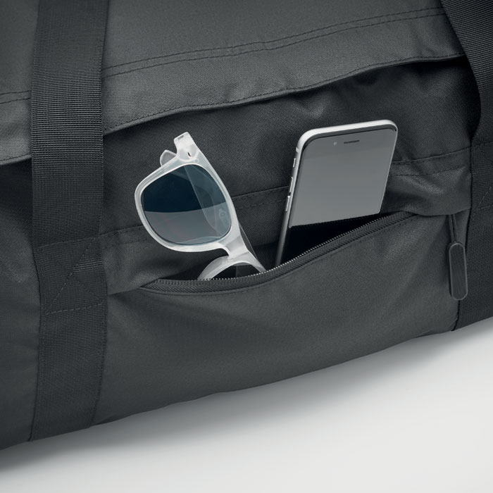 Сумка спортивная из 300D RPET, черный-3