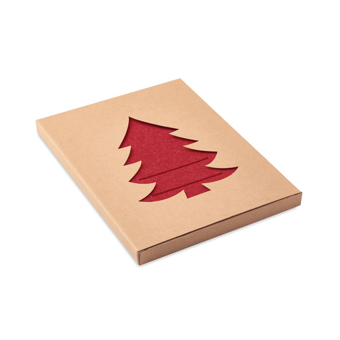 Салфетка из фетра RPET, красный-8