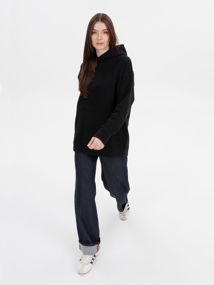 Худи оверсайз унисекс Snuggie, черное-5