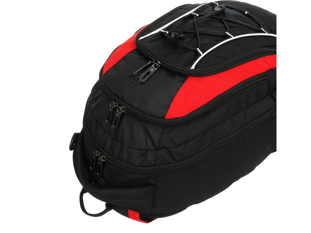 Рюкзак TORBER ROCKIT с отделением для ноутбука 15, черный/красный, полиэстер, 33х19х45 см, 28 л-4