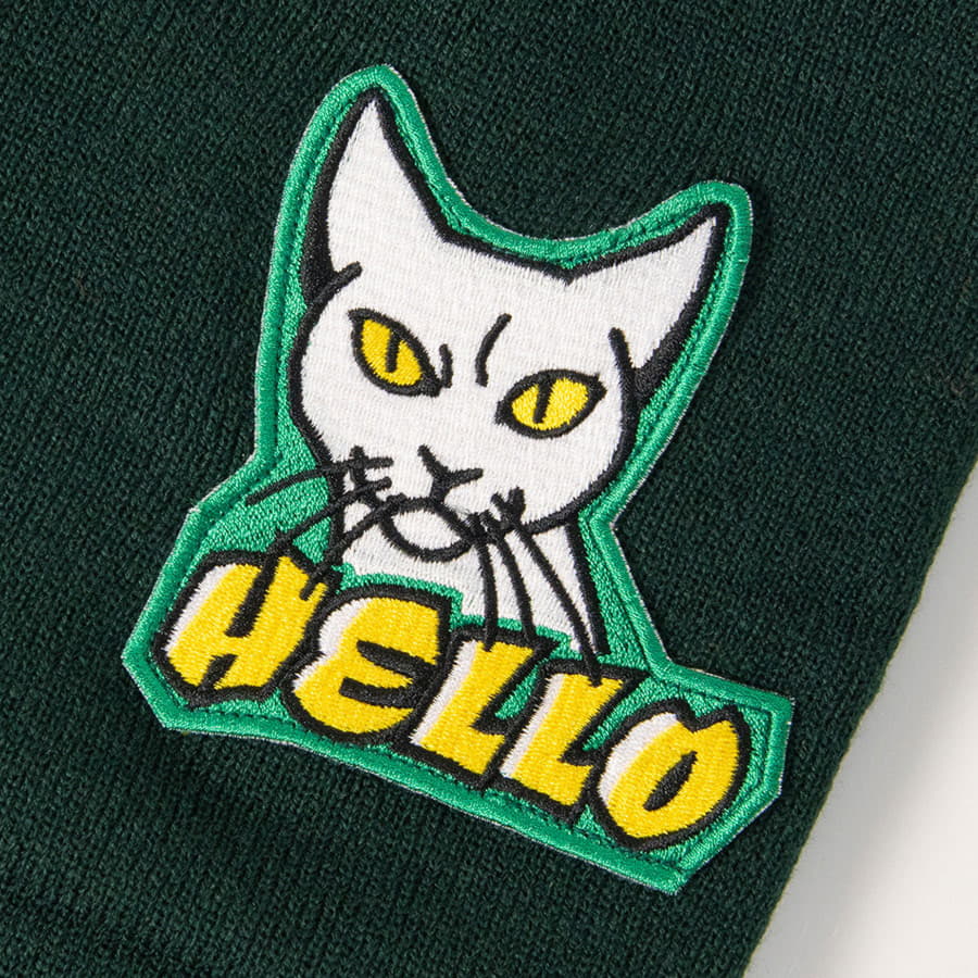 Шапка вязаная двойная WIND с отворотом, горчичный-6