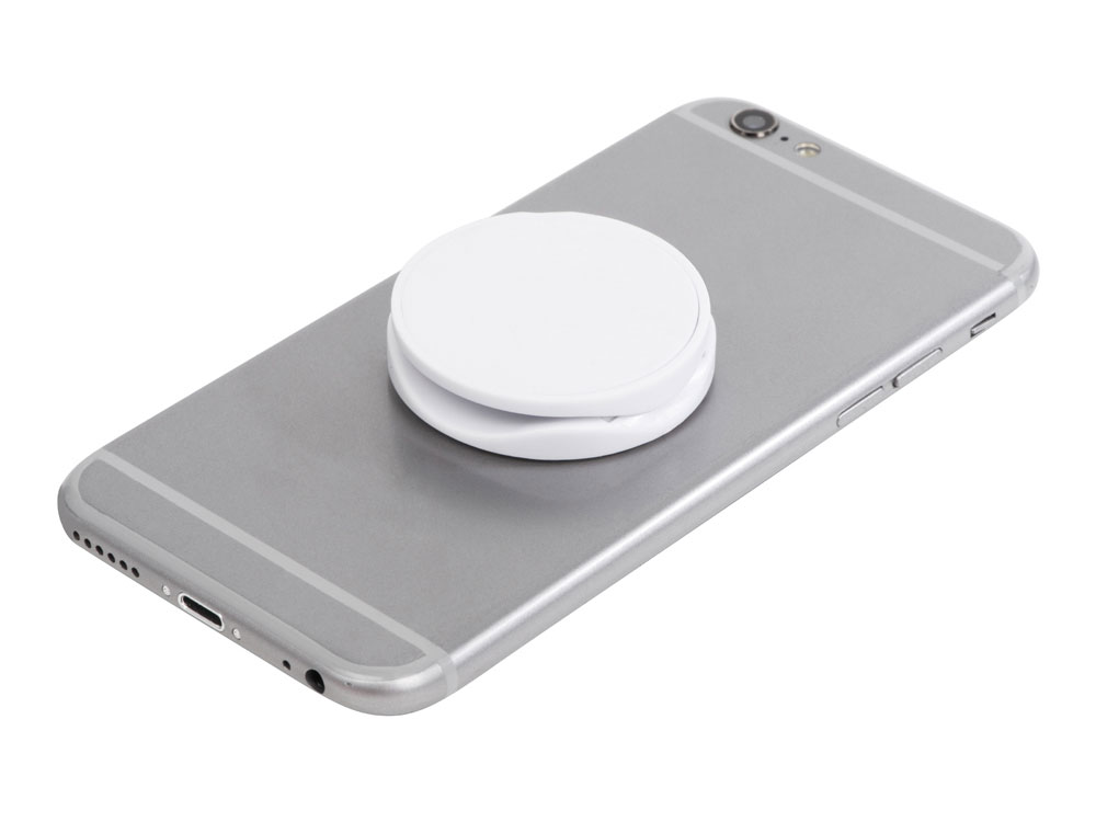 Держатель для телефона с отверстием для пальца Pop Flex, белый-9