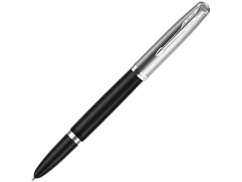 Перьевая ручка Parker 51 CORE BLACK CT, перо: F, цвет чернил: black, в подарочной упаковке.-0