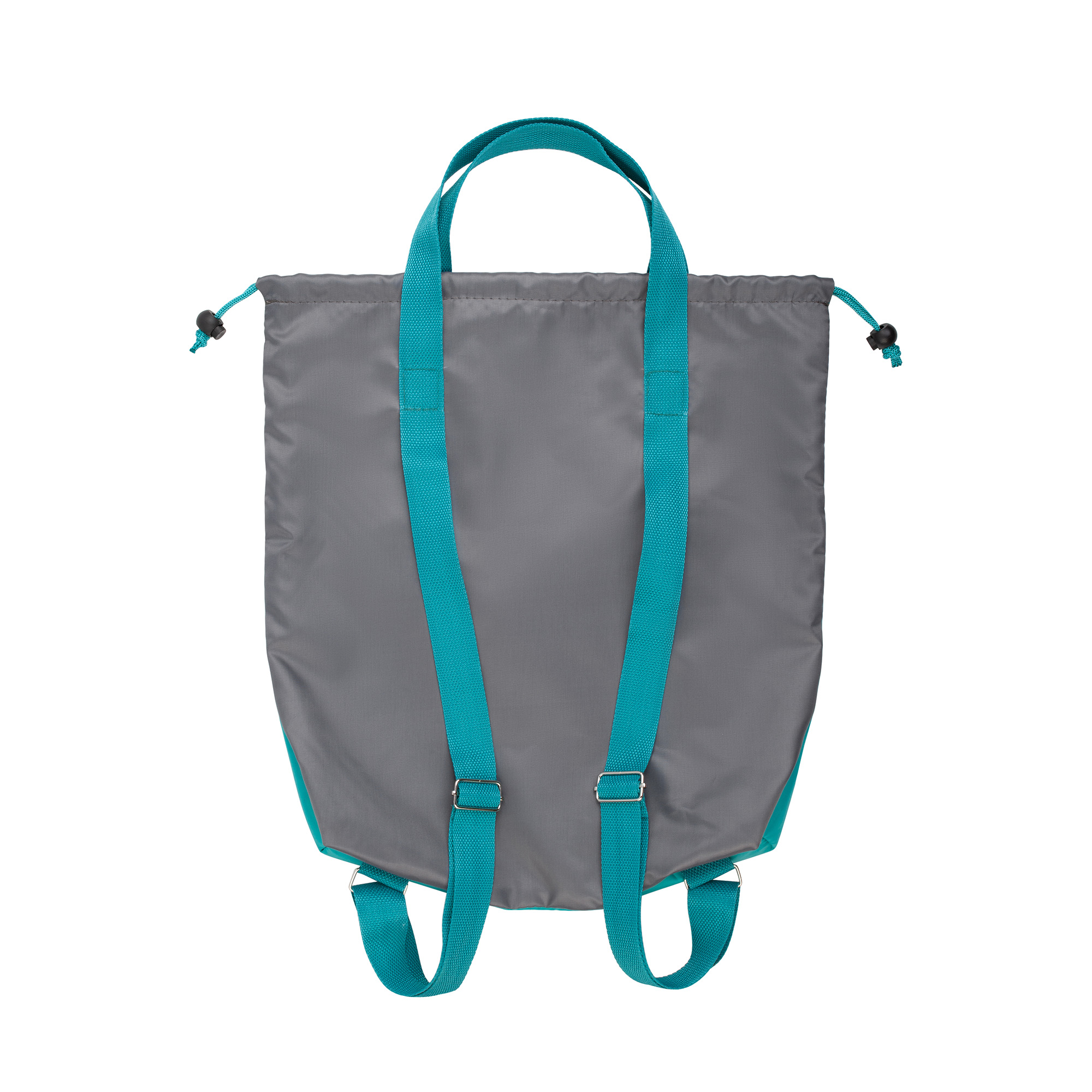 Сумка-рюкзак "Carry", серый с бирюзовым-3
