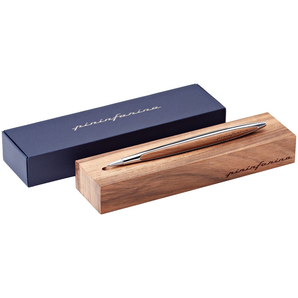 Шариковая ручка Cambiano Shiny Chrome Walnut-5