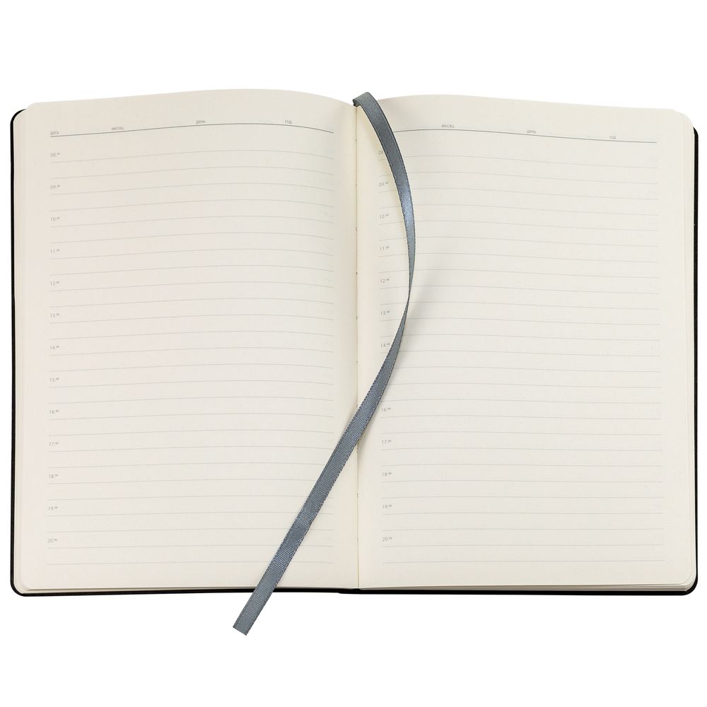 Ежедневник Lable, недатированный, темно-серый-4