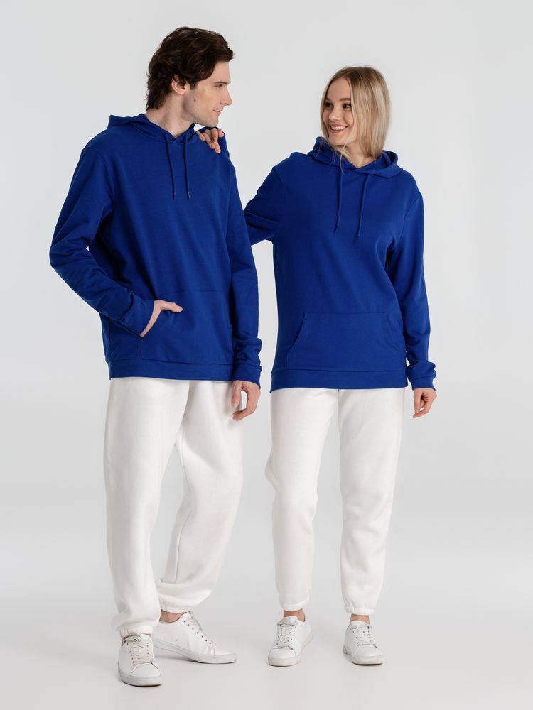 Толстовка с капюшоном унисекс Hoodie, ярко-синяя-9