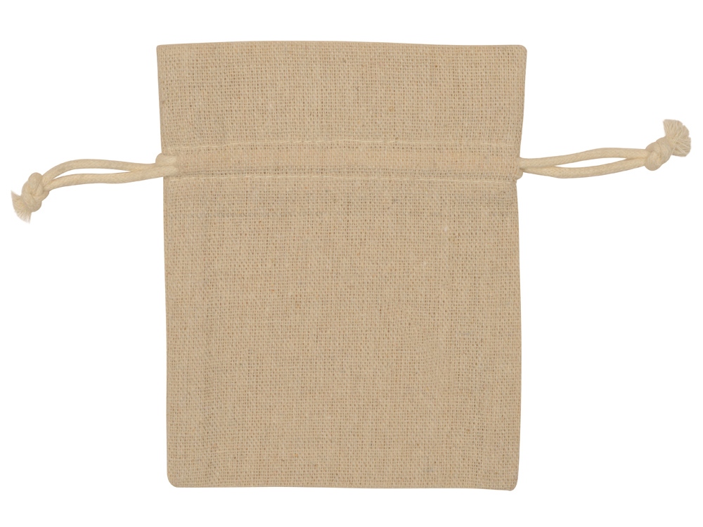 Мешочек подарочный, лен, малый, натуральный-1
