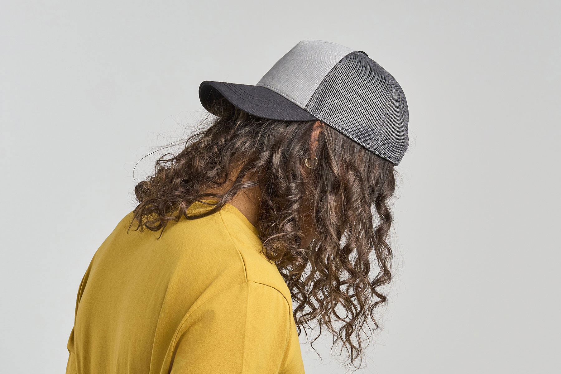 Бейсболка RAPPER COTTON-S, 5 клиньев, пластиковая застёжка, горчичный-4