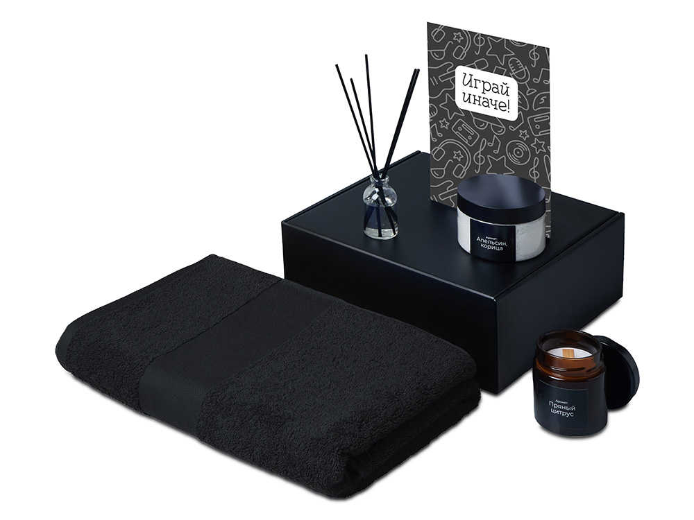 Подарочный набор Re:y. Care с полотенцем, солью для ванны и диффузором-1