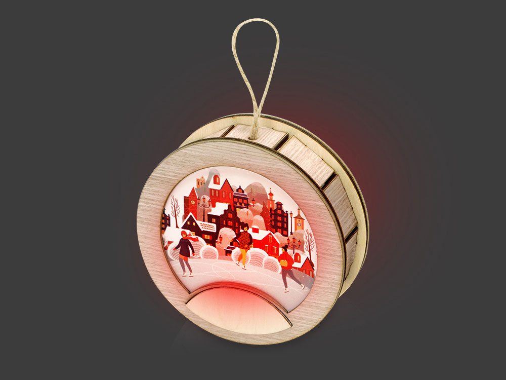 Подвеска с подсветкой, круг-1