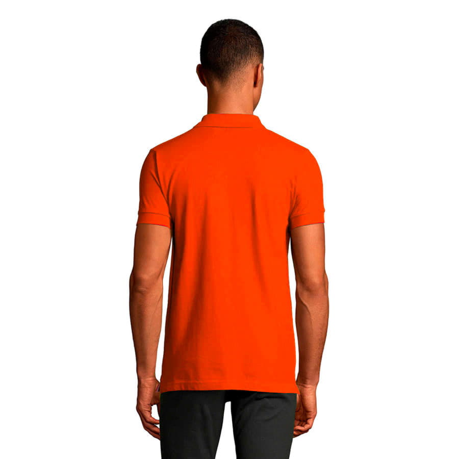 Рубашка поло мужская PORTLAND MEN 200, оранжевый, серый-2
