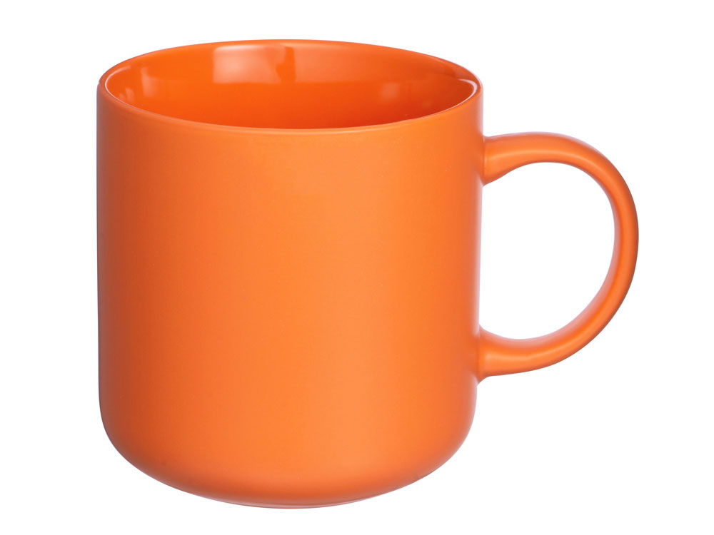 Кружка матовая Rita, 410мл, оранжевый-1