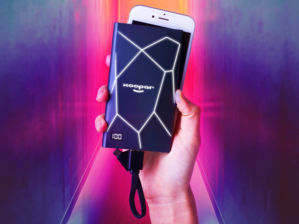 Портативное зарядное устройство XOOPAR GEO, мокрый асфальт-11