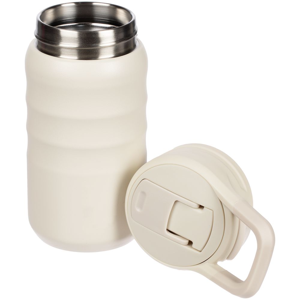 Термобутылка Fujisan 2.0 без логотипа, белая (молочная)-6