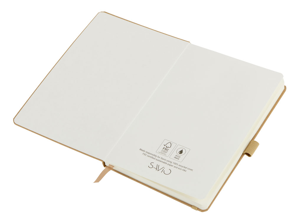 Блокнот Sevilia Hard, твердая обложка из крафта A5, 80 листов, крафтовый/бежевый-2