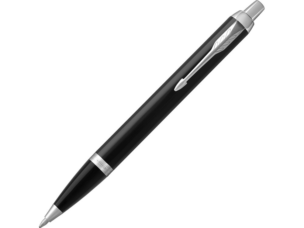 Ручка шариковая Parker IM Core Black CT, черный/серебристый-0