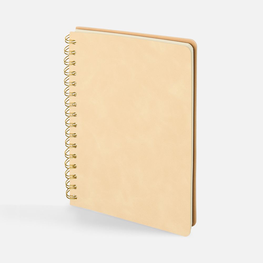 Ежедневник Spiral, недатированный, бежевый-1