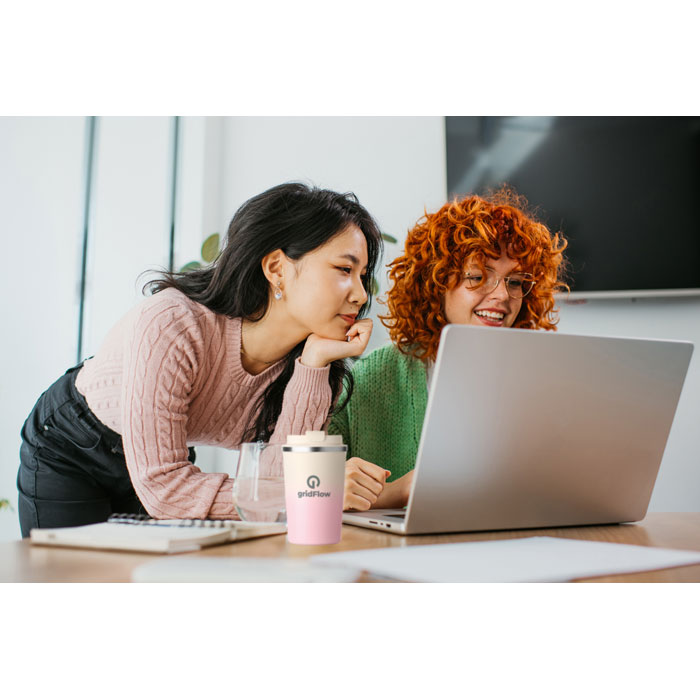 Термос 350 мл, детский розовый-8