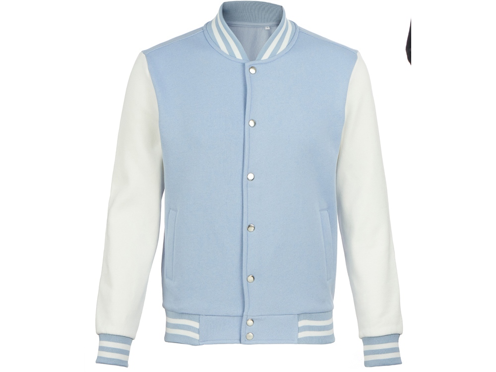 Бомбер Oxford, небесно-голубой/молочный, унисекс-17