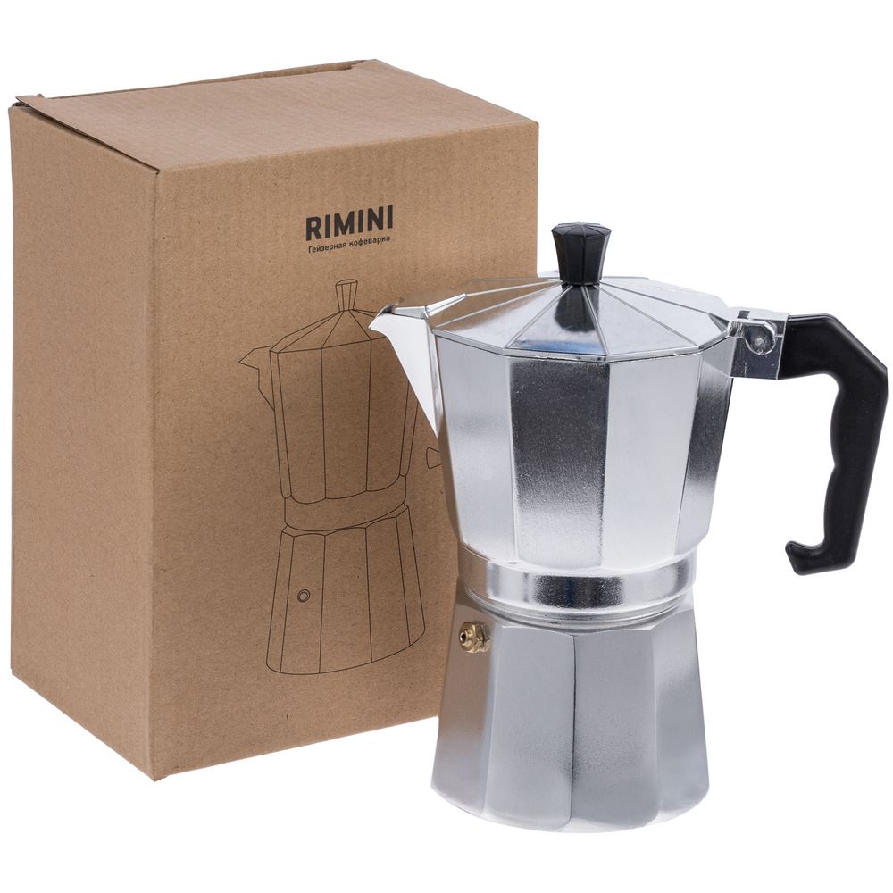 Гейзерная кофеварка Rimini, в коробке-0