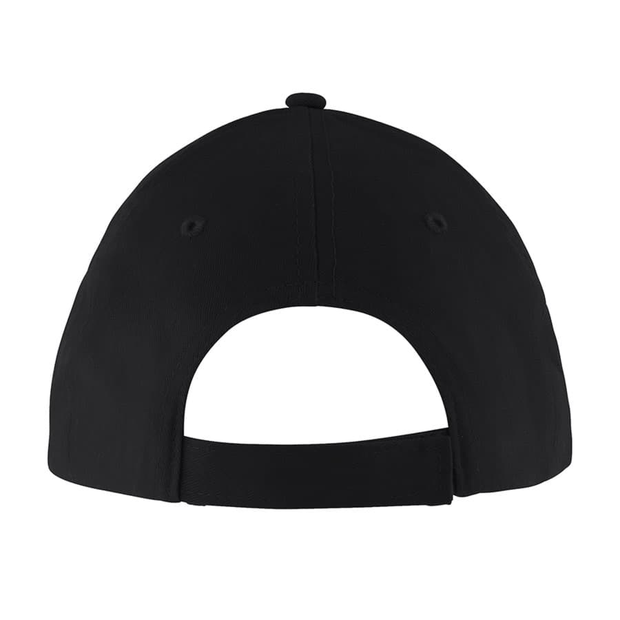 Бейсболка SOLAR, 6 клиньев, застежка на липучке, черный, красный-3