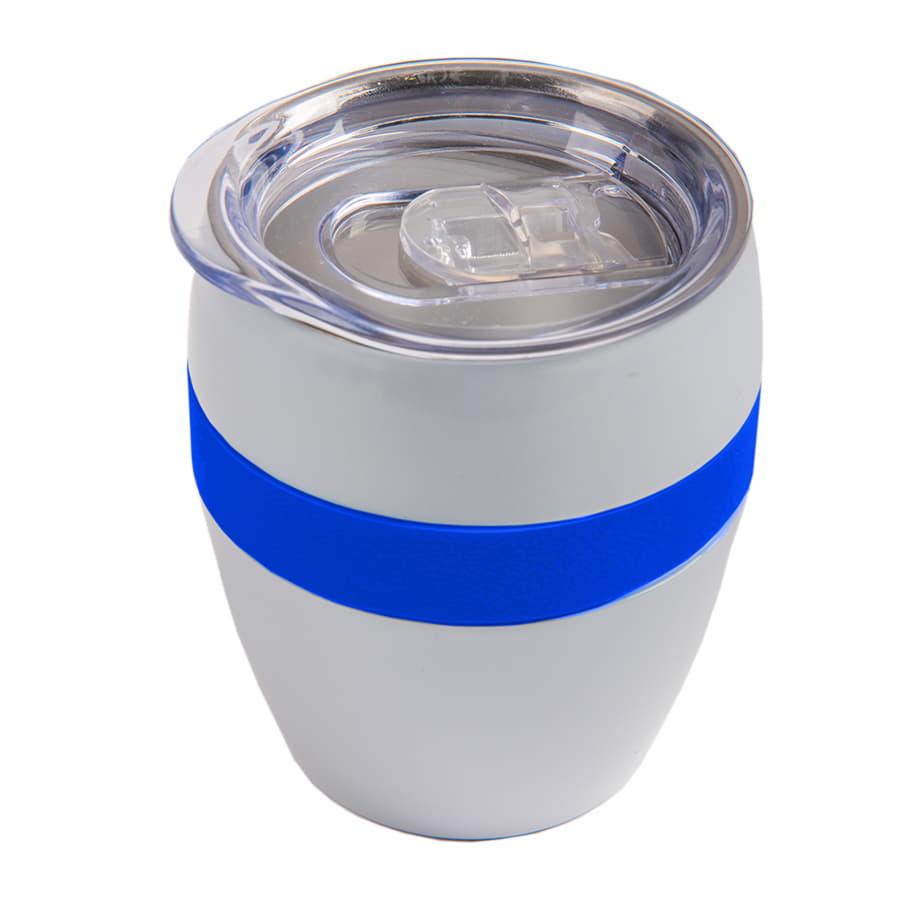 Термокружка LINE, белый, синий-6