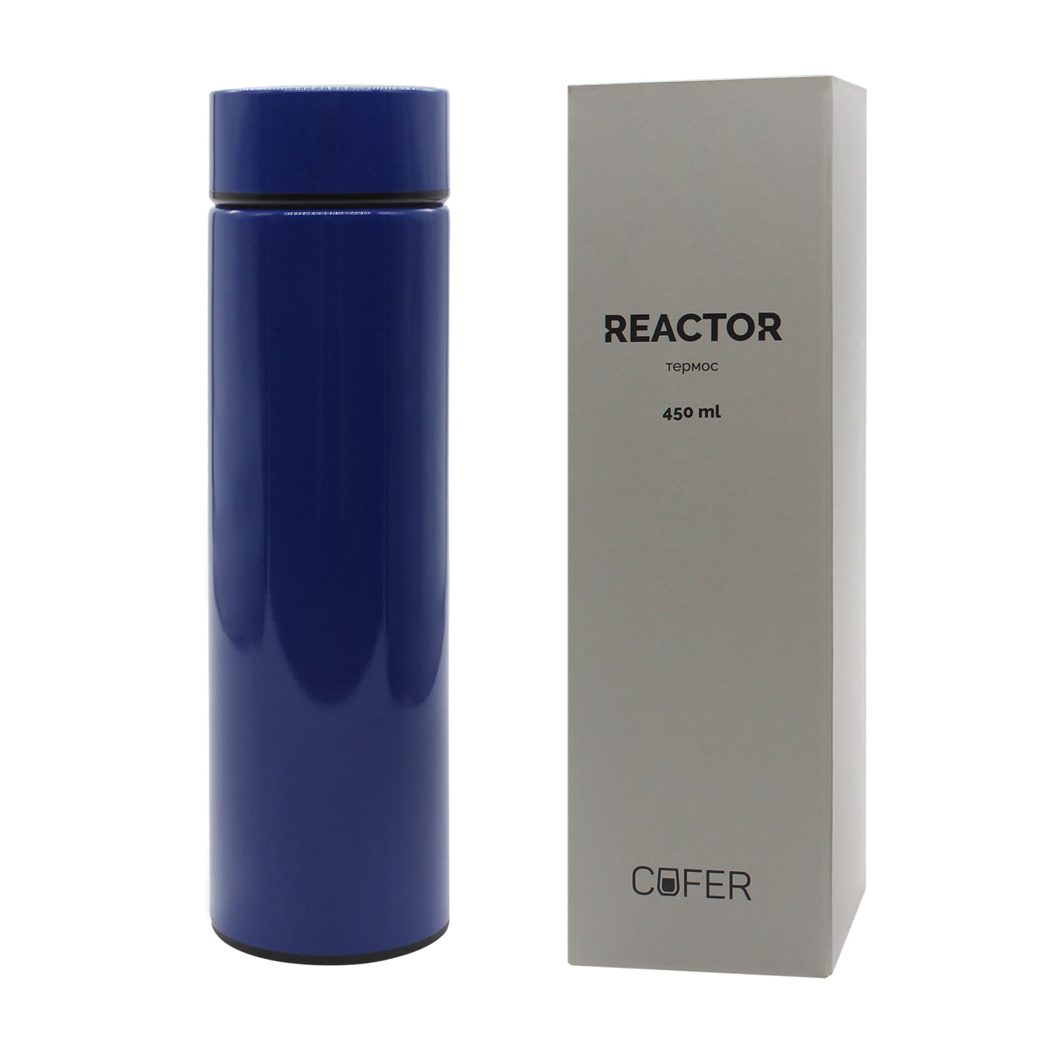 Термос Reactor с датчиком температуры (синий)-3
