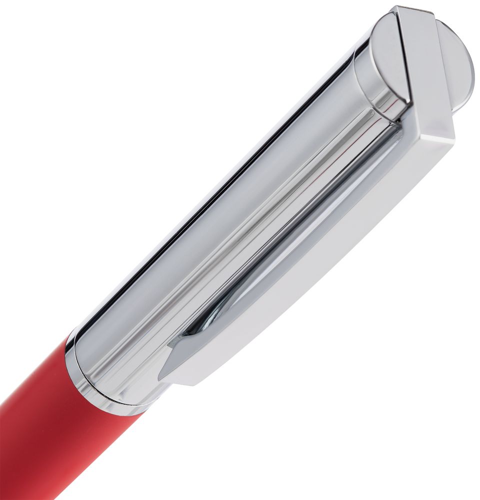 Ручка шариковая Eyeshot Soft Touch, темно-красная-2