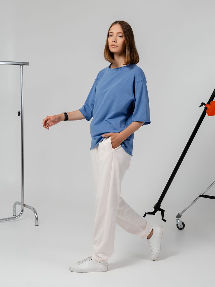 Футболка оверсайз Vozduh 2.0, синяя-3