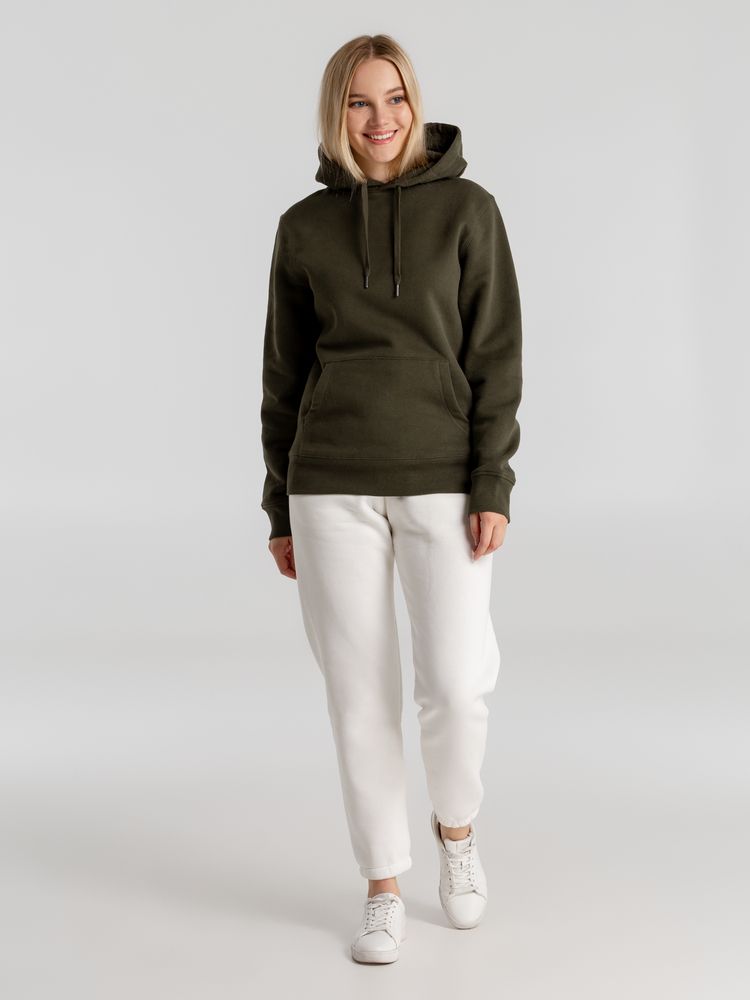 Толстовка с капюшоном унисекс King, хаки-6