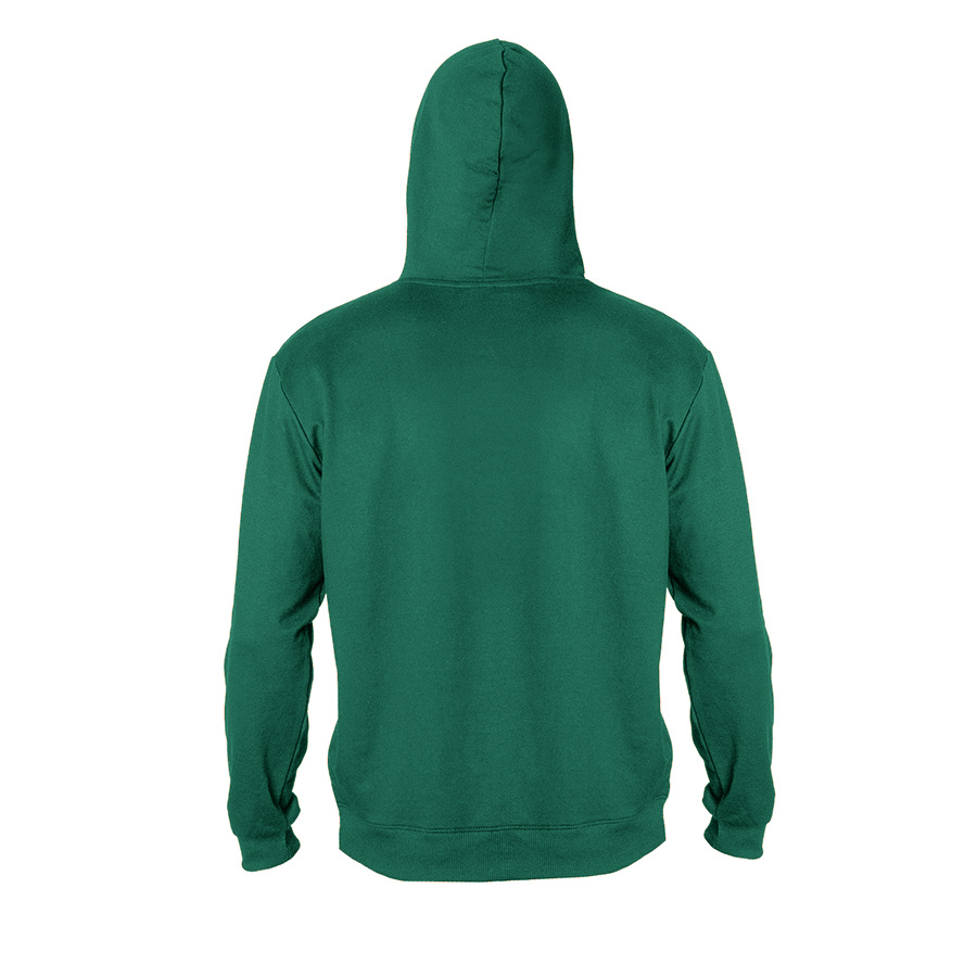 Толстовка унисекс с капюшоном SELEN 260, темно-зелёный-2