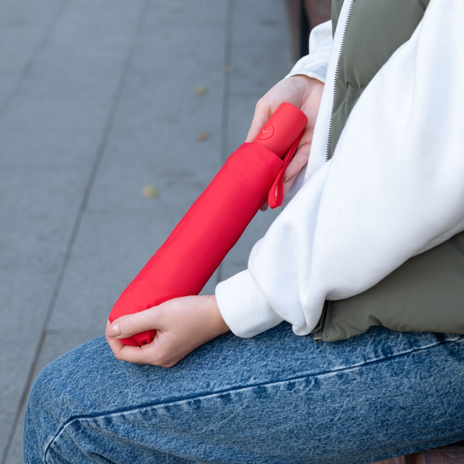 Зонт складной Atlanta, красный-9