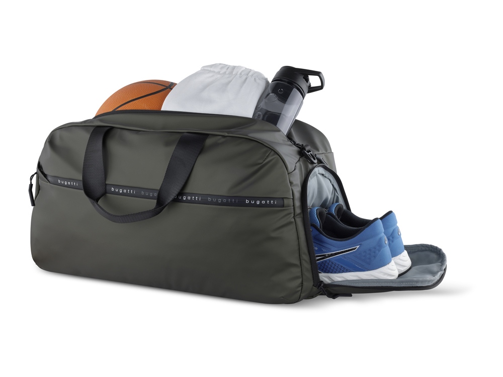 Сумка спортивная BUGATTI Blanc, оливковая, тарпаулин/полиэстер, 52х26х27,5 см-5