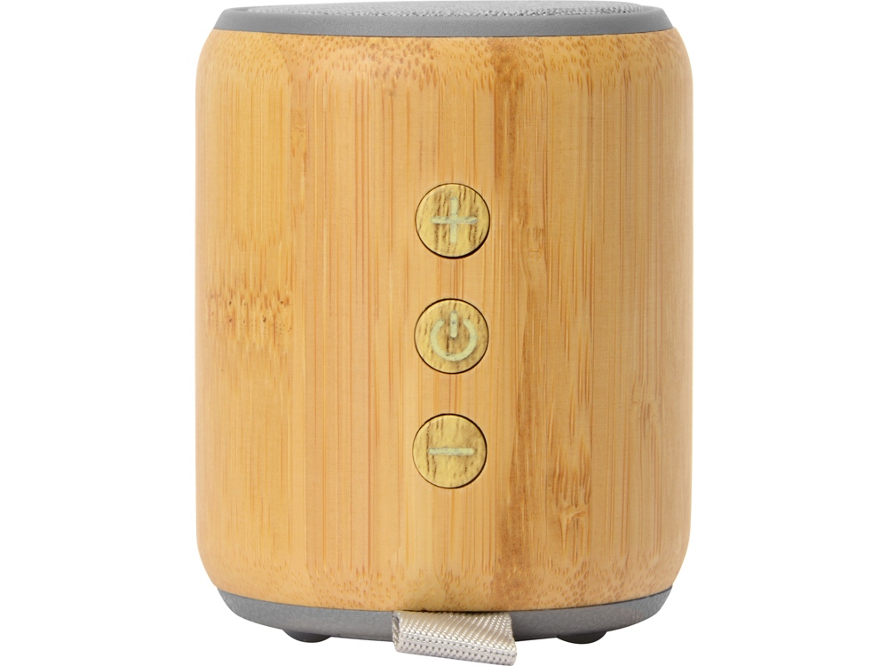 Портативная колонка из бамбука Bongo, натуральный-4
