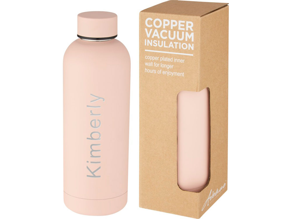 Spring Медная бутылка объемом 500 мл с вакуумной изоляцией, pale blush pink-6