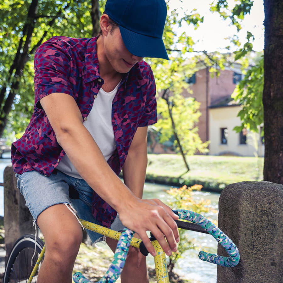 Бейсболка FRASER, органический хлопок, 6 клиньев, металлическая застежка, темно-синий-3