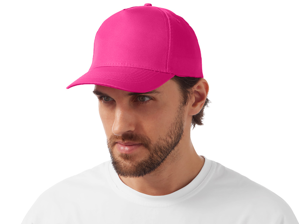 Бейсболка Poly 5-ти панельная 120гр, фуксия-1