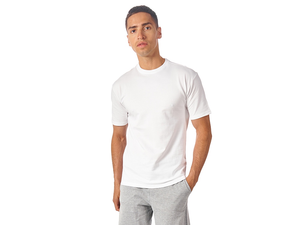 Футболка из френч терри Warsaw унисекс 220гр, белый-1