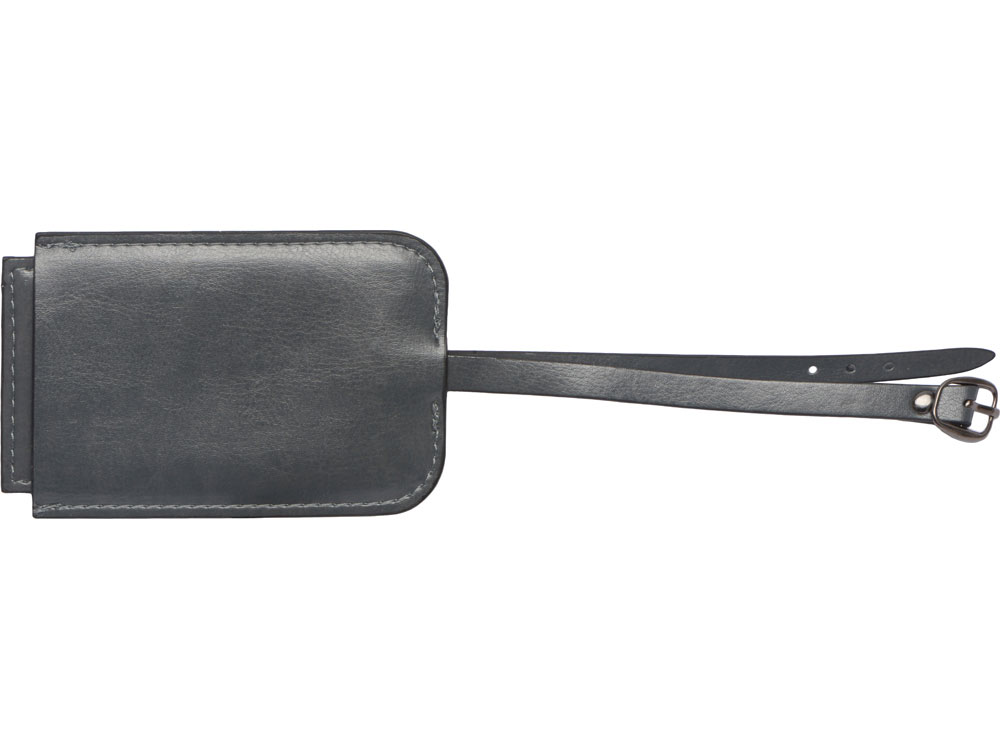 Багажная бирка из PU Fabrizio, серый-4