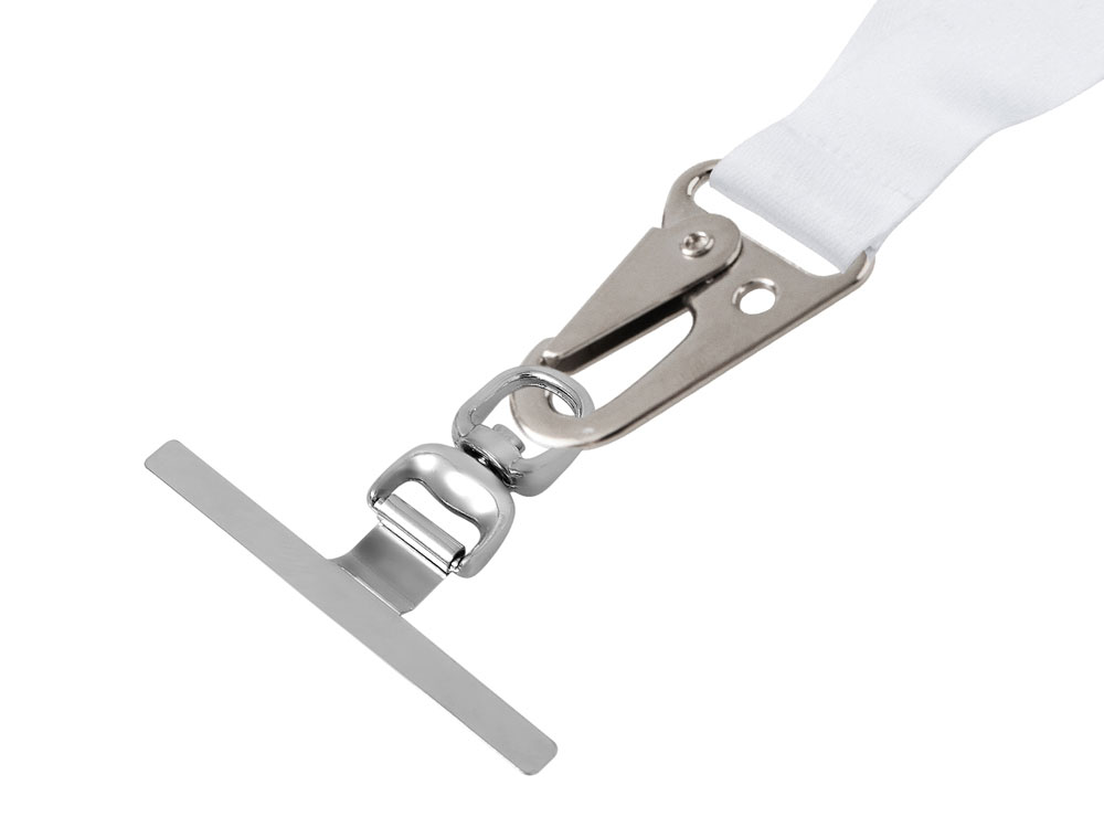 Ланъярд 2,5 см под сублимацию с большим карабином, замком обрыва и металлическим держателем для телефона-3