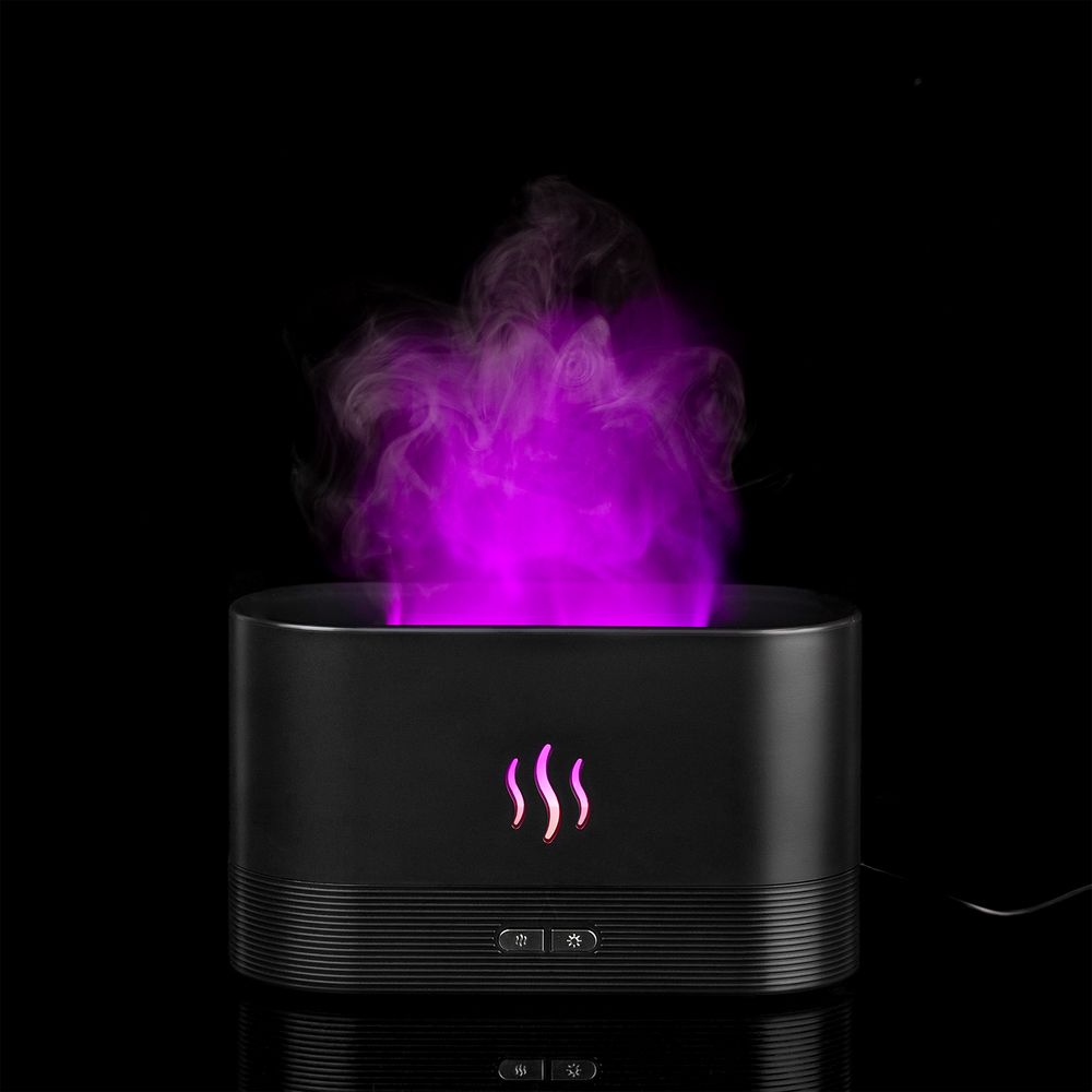 Увлажнитель-ароматизатор с имитацией пламени Fuego ver.2, черный-5