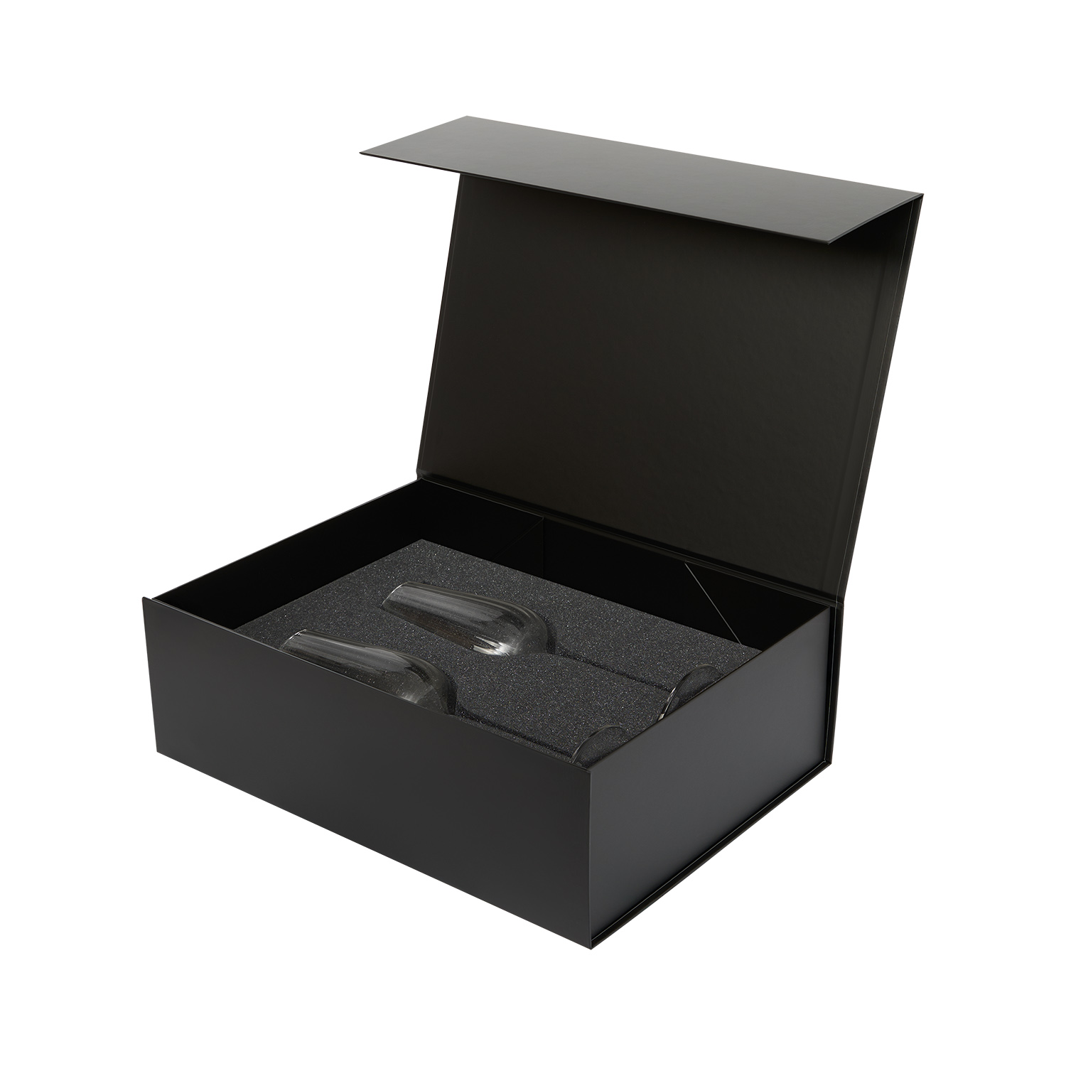 Подарочный набор 2 бокала для шампанского Blanche в черной коробке-2