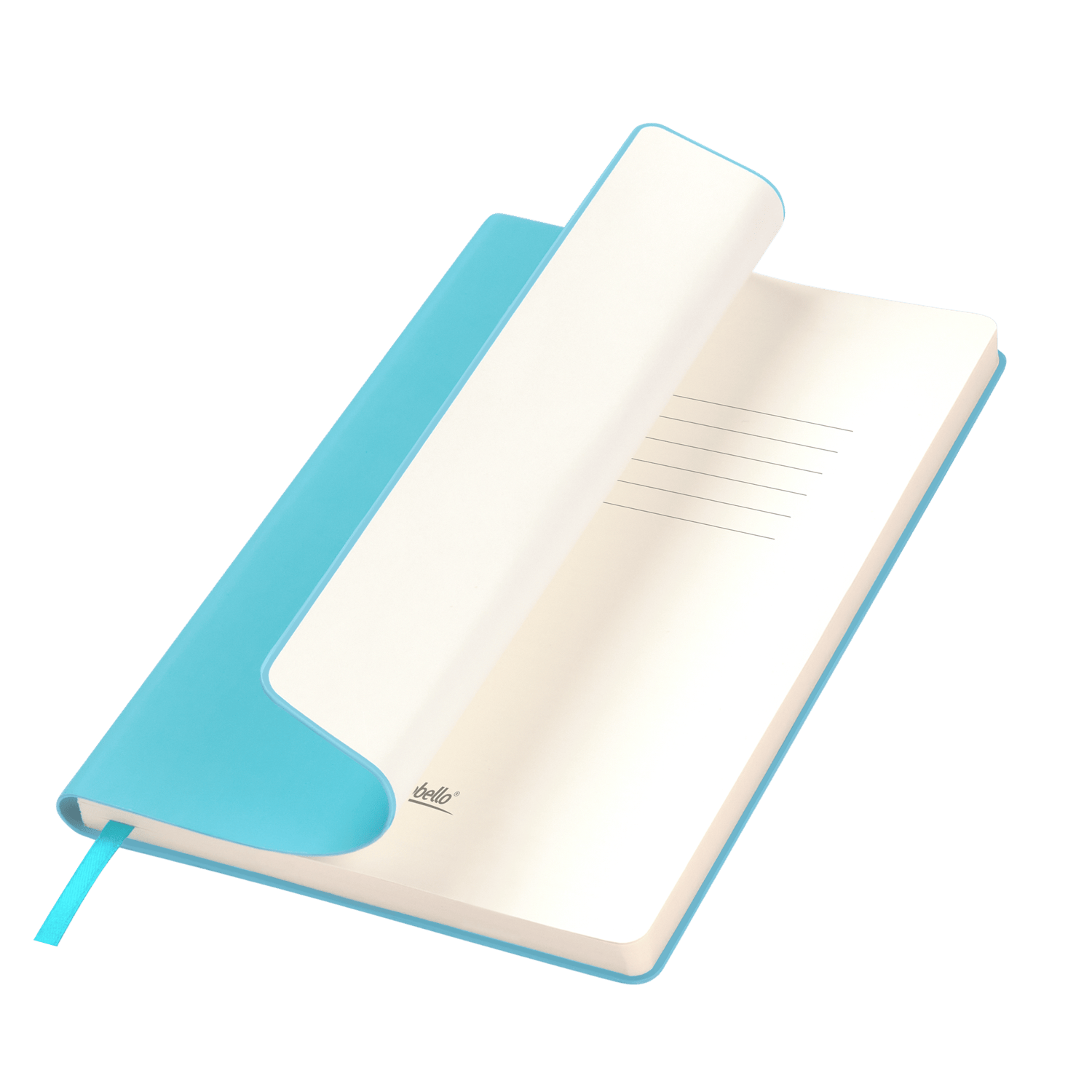 Ежедневник Spark недатированный, лазурный (с упаковкой, со стикерами)-0